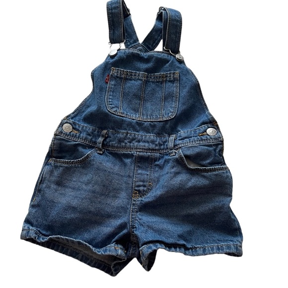 Levi’s child’s overalls Blue jeans kids shorts - Picture 1 of 13